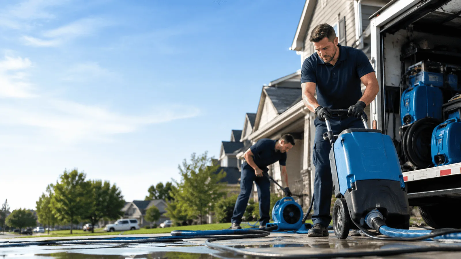 Dehumidification being performed in Petersburg, WV